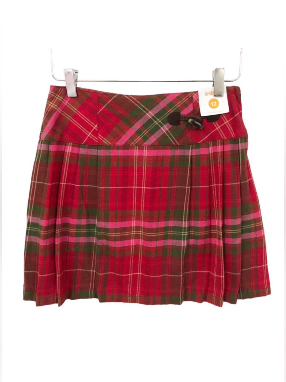 Gymboree | NWT Flannel Red Plaid Kilt Skort Girls 12